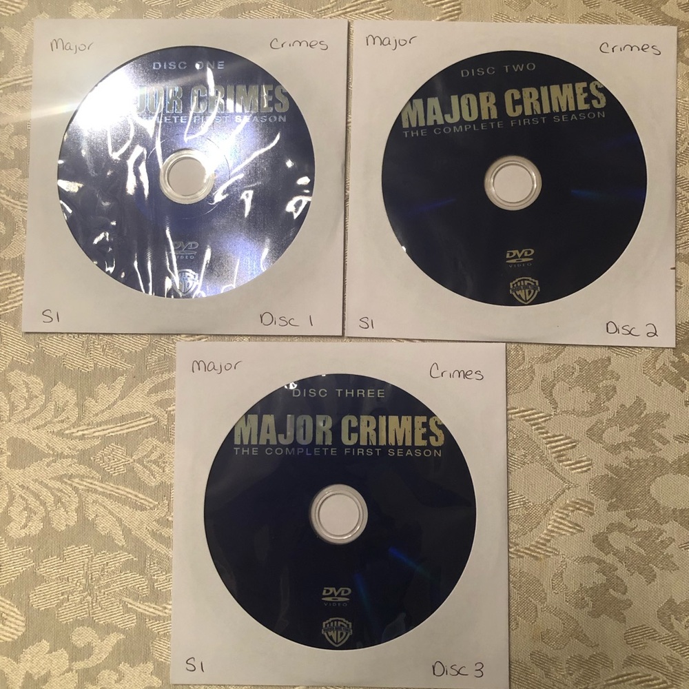 Major Crimes Season 1-5 DVDs